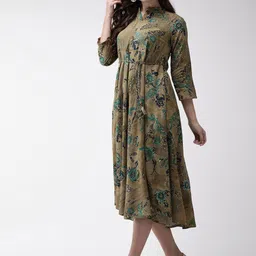 Anouk Floral Printed A-Line Midi Dress-picture-31