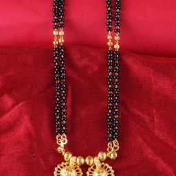DIVASTRI One Gram Gold-Plated Beaded Mangalsutra-image-27