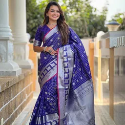 all about you Woven Design Zari Pure Silk Saree-image-45