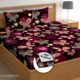 NEW TOWN Floral Superfine Queen Bedsheets-image-88