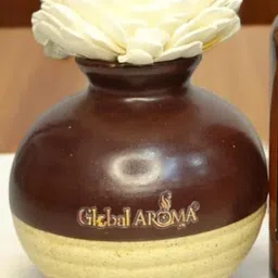 GLOBAL AROMA Golden Oud Fragracne Ethenic Flower Pot Reed Diffuser Set-image-79