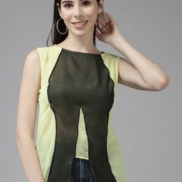 BAESD Colourblocked Georgette Top-picture-39