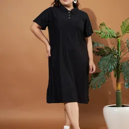 Purple Feather Plus Size A-Line Midi Dress-picture-6
