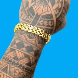 Dynamic Retail Global Men Gold-Plated Link Bracelet-97
