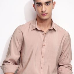 HIGHLANDER Men Comfort Fit Cutaway Collar Textured Formal Shirt-image-27