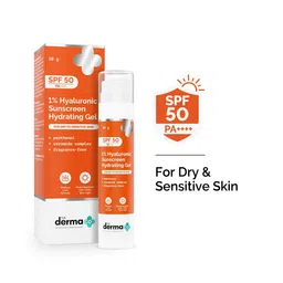 The Derma Co. 1% Hyaluronic Sunscreen Hydrating Gel SPF 50 PA ++++ - 50 g-42