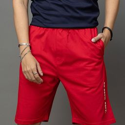 GO DEVIL Men Printed Red Casual Shorts-image-64