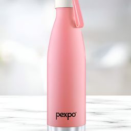 Pexpo Pink Single Stainless Steel Double Wall Vacuum Water Bottle-image-50