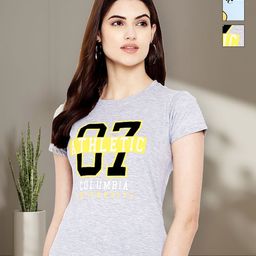 Tromko Women Typography 3 Printed Applique T-shirt-image-91