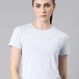 Xtep Women Coolcell Solid Round Neck Nylon T-shirt-image-8