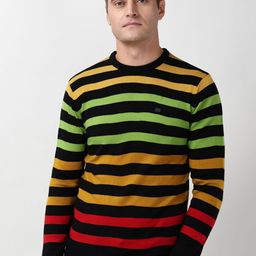Peter England Casuals Men Striped Pullover-picture-22
