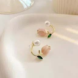 Brijsun Gold-Plate Contemporary Studs-picture-14