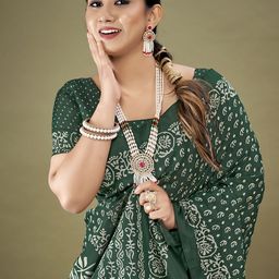 Anouk Rustic Bagh Silk Blend Dabu Saree image 5