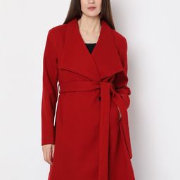 Vero Moda Women Notched Lapel Single-Breasted Overcoat-41