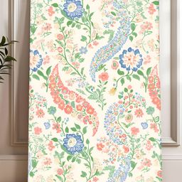Myntra Elegant Homes White & Pink Single Piece Canvas Floral and Botanical Wall Paintings-image-8