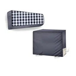 The Furnishing Tree Split AC Cover Set of Indoor and Outdoor Unit Used for 1.5 Ton Bluestar DATUAP-78
