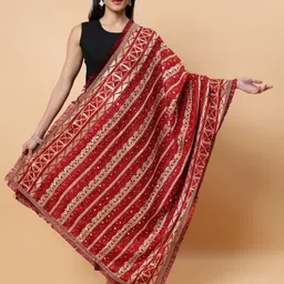Moda Chales Ethnic Motifs Embroidered Dupatta with Phulkari-picture-16