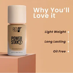 RED 4 Power Stay Light Weight Foundation- 40 ml- Shade- 04 image 2