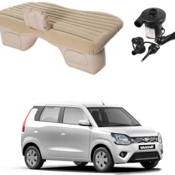Car Inflatable Bed Mattress with Two Air Pillows For WagonR 2010-2022 Car Inflatable Bed-image-11