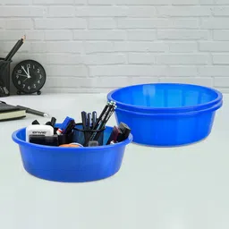Kuber Industries Blue 3 Pieces Regular Multi-Utility Organisers-47