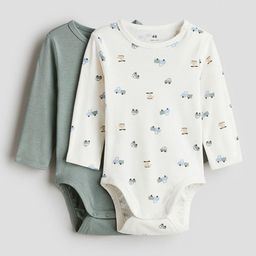 H&M 2-Pack Long-Sleeved Bodysuits-image-41
