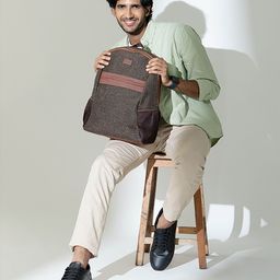 ZOUK Men Classic Backpack with Compression Straps image 5
