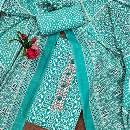 SAINOOR Geometric Printed Unstitched Dress Material-image-36