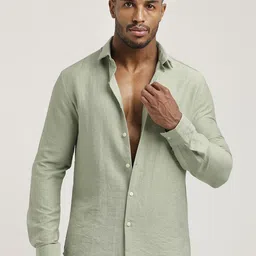 Blu MNKY Men Smart Fit Solid Spread Collar Casual Shirt-picture-40