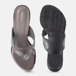 Mochi Embellished Open Toe Block Sandals image 2
