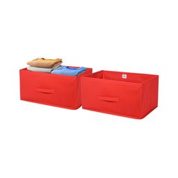 Aura Red Set of 2 Regular Drawer Organiser Organisers-2