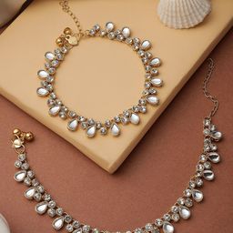 Bhana Fashion Gold-Plated Anklet-image-21