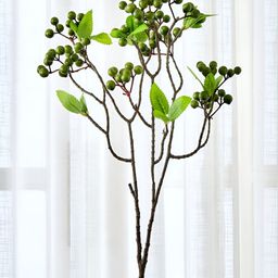 Home Centre Green & Brown Berry Artificial Flower-image-44