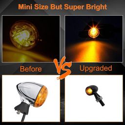 Rider Arts Original Bullet Shape Turn Signal Lights Indicator Universal for All Bikes Models Turn Signal Lights Motorcycle (4), LED image 4