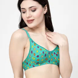 Docare Conversational Printed Full Coverage Non Padded Minimizer Bra- All Day Comfort image 2
