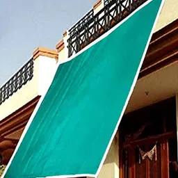 Kuber Industries Dark Green Sun Shade Sail Square UV Blocking Durable Canopy Net image 5