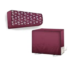 The Furnishing Tree Split AC Cover Set of Indoor and Outdoor Unit Used for 1.5 Ton Amazon Basics AB-image-34
