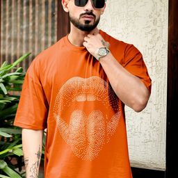 AUSK Men Graphic Printed Round Neck Oversized Cotton T-shirt-image-78