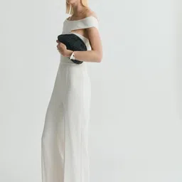 MANGO Off-Shoulder Basic Jumpsuit-53