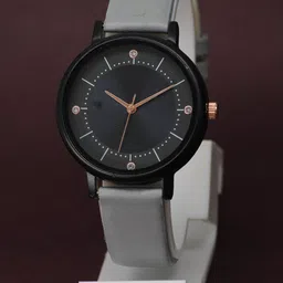 VIRAKTI Women Leather Straps Analogue Watch G-09-GREY BELT-M-picture-54