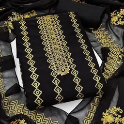 HMP Fashion Embroidered Unstitched Dress Material-image-49