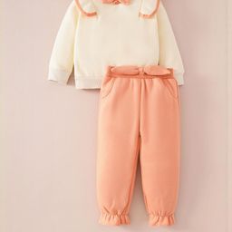 Hopscotch Girls Bow Sweatshirt & Joggers-picture-21