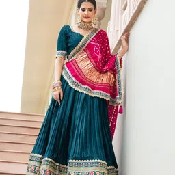 SHRINGARINI Ready to Wear Lehenga & Unstitched Blouse With Dupatta-45