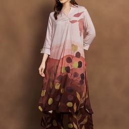 Melange by Lifestyle Women Floral Printed Regular Kurta with Palazzos-picture-14