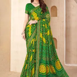 Reboot Fashions Bandhani Pure Chiffon Bandhani Saree-image-31