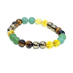 VIBESLE Unisex Crystals Elasticated Bracelet-93
