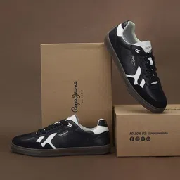 Pepe Jeans Men Printed Lace-Ups Round Toe Sneakers Casual Shoes-picture-23
