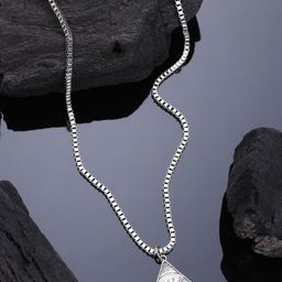 AQUATAN Men Silver-Plated Antique Chain-19