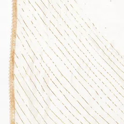 Clora Creation Cream-Coloured Embroidered Gotta Patti Sequined Silk Dupatta image 5