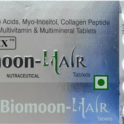 BIOMOON HAIR GROWTH TABLET WITH BIOTIN,COLLAGEN PEPTIDES,AMINO ACIDS-image-86