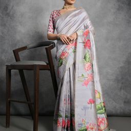 Divyadham Textiles Floral Pure Silk Banarasi Saree-image-54